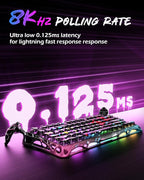 GravaStar Mercury V75 Pro 75% Hall Effect Magnetic Switch Gaming Keyboard-Neon Graffiti