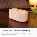 uscce Alarm Clock Bluetooth FM Radio: 10W Stereo Sound Speaker - Fast Wireless Charging for iPhone Samsung - Dimmable Clock Radio for Bedroom