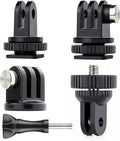 SOONSUN Tripod Mount Kit with 1/4"-20 Conversion Adapter and Cold Shoe Mount with 1/4" Thread, Compatible with GoPro Hero 13 12 11 10 9 8 7 6 5, DJI Osmo, AKASO, SJCAM, Insta360, DSLR Cameras