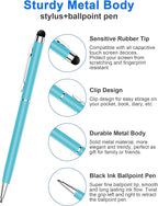 innhom 12 Pack Stylus Pens for Touch Screens Stylus Pen for ipad Compatible with iPad iPhone Tablets Samsung Kindle and Black Ink Ballpoint Pens-2 in 1 Stylists Pens