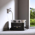 EF ECOFLOW Portable Power Station 3600Wh DELTA Pro, 2.7H to Full Charge, 5 AC Outlets, 3600W, 120V Lifepo4 Power Station with Expandable Capacity, Solar Generator for Home Use, Blackout, RV