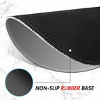 ITNRSIIET Mouse Pad Non-Slip Rubber Base Smooth Surface Stitched Edges Waterproof Durable Compatible with All Mice for Office & Gaming, Desk Accessory, Diameter 8.7 inch, Ash Gradient