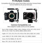 SY38 Camera Quick Release Foldable Half Cage,Camera Cage Compatible with SY22 SY38 SY50 Quick Release System,Compatible Arca and 38mm 50mm Bayonet and Tripod on The Market,V3802