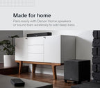 Denon Home Subwoofer – Deep, Powerful Bass, 8" Bass-Reflex Woofer, Wireless Streaming, Pair Home 150/250/350 Speakers & Sound Bar, Multi-Room Support, Black