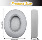Replacement Ear Pads Cushions for Beats Studio（B0501、B0500），Beats Studio 2 & Studio 3 Wired & Wireless Headphones, Earpads with Soft Protein Leather, Noise Isolation Memory Foam - Grey
