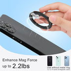 Magnetic Phone Grip for MagSafe, EI Sonador Magnet Phone Ring Holder, Removable, Compatible with iPhone 14 Plus 13 12 Pro Max Mini (Pink)