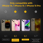 UNBREAKcable 3 Pack Screen Protector for iPhone 13/13 Pro, Double Shatterproof Tempered Glass [Easy Installation] [HD Clear] [Case Friendly] for iPhone 6.1 inch