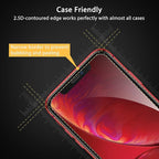 UNBREAKcable Screen Protector for iPhone XR / iPhone 11 [3-Pack], 9H Hardness Tempered Glass for iPhone XR / 11, Case Friendly, 2.5D Round Edge, Anti-Bubbles, Easy Install Tool (Not Whole Screen).