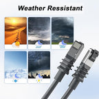 150FT Starlink Gen 3 Replacement Cable for Rectangular Satellite - Waterproof Outdoor V3 Standard
