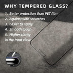 EGKimBa Privacy Screen Protector compatible with iPhone 14 Pro Max or iPhone 16 Plus, 15 Plus, 2 Packs, 6.7 inch Gradient Colorful Electroplated Anti-Spy Anti-Blue Light Easy Installation Tempered Glass