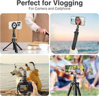 elitehood Magsafe Phone Tripod Mount Adapter with 360° Rotatable Cold Shoe & 1/4” Screw, Magnetic Camera Phone Mount, Aluminum iPhone Holder for Tripod Camera Video Recording Live Streaming Vlogging