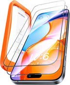 UltraGlass Unbreak Top 9H+ Glass for iPhone 16 Pro Screen Protector 6.3" (12FT Military Grade Shatterproof) Screen Protector 16 Pro Tempered Glass (Longest Durable) Full Coverage 16Pro, 2 Pack
