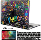Case Compatible with MacBook Pro 13 inch M2 M1 2022 2021-2016 A2338 A2289 A2251 A2159 A1989 A1706,Pattern Plastic Hard Shell Keyboard Cover Screen Film Webcam Cover, Physical Chemistry