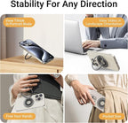 OPSO Magnetic Phone Ring Holder for MagSafe, 360° Rotatable Gym Finger Ring Grip Stand, [Dual-Sided Magnet] Magnetic Phone Grip Adjustable Kickstand for iPhone 16 15 14 13 12/Pro/Max, All Smartphone
