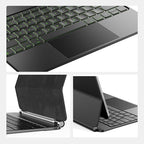 for iPad Air 13 inch case Keyboard M3 2025 & M2 2024,Magic Keyboard for iPad Pro 12.9 (6th,5th,4th,3rd Gen),Magnetic Attach,Multi-Gesture Trackpad,7-Color Backlit,Shortcut Keys,Black