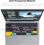 JCPal iMovie Shortcut Guide Keyboard Cover for Apple MacBook Pro 14 inch and MacBook Pro 16 inch (M1-M4 Models) and MacBook Air 13 inch and MacBook Air 15 inch (M2-M4 Models) (US-Layout)