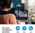 Sennheiser ACCENTUM Wireless Bluetooth Headphones - 50-Hour Battery Life, Audio, Hybrid Noise Cancelling (ANC), All-Day Comfort and Clear Voice Pick-up for Calls, Black/Copper