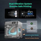 FLASHFORGE Adventurer 5M Pro 3D Printer with 1 Click Auto Printing System, 600mm/s High-Speed, Quick Detachable 280°C Nozzle, Core XY All-Metal Structure, Multi-Functional 220x220x220mm 3D Printer