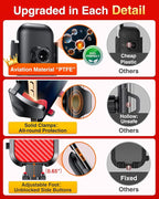 VANMASS Car Phone Holder Mount 2025 Upgraded [Patent Steel-Hook] Car Vent Phone Mount Clip Military-Grade Shockproof Cell Phone Car Mount Handsfree Truck Stand Vent Cradle for iPhone 16 Android,Red