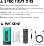 for Sony Camera Wireless Remote Control,Rechargeable Shutter Release with OLED Screen for Sony ZV-1,ZV-E10, A6400, A6700, A7C,A7III,A7IV,RX100 VII, DSC-RX0 II,DSC-RX100 VII, Replace RMT-P1BT