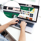 Webcam Cover, 3 Pieces, Laptop Camera Cover, Privacy Shielding Capacity is Twice as Big as The Traditional, Suitable for Computer Mobile Phones, laptops, Tablets and so on (Golden Marble)