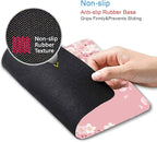 IMAYONDIA Cute Pink Mouse Pad, Floral Flowers Mouse Pad, Sakura Cherry Blossom Mousepad, Japanese Aesthetic Desk Decor, Anti Slip Rubber Base Mice pad for Computer Office Girl, 9.5 x 7.9 Inch