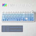 EPOMAKER X Aula F99 PRO Wireless Gaming Keyboard with 8000mAh Battery, Hot Swappable Creamy Keyboard, 2.4GHz/Type-C/BT5.0, NKRO, RGB Backlit for Win/Mac/Gaming (Blue Gradient)