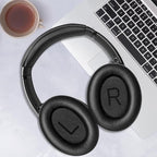 GEVO Ear Pads Cushions Replacement for Bose QC35 ii QC35, Earpads for Bose QuietComfort 35ii 35 Headphones with Protein Leather Noise Isolation Memory Foam (Black)