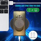 Battery Case for Galaxy S25 Ultra, [12000mAh] Slim Portable Protective Fast Charging Case Backup Power Bank Battery Case Compatible with Galaxy S25 Ultra-6.9 inch-Black