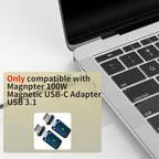Magnetic Connector Tips Head for USB-C Android Devices (4 Pack), only Compatible 5A Magnetic Charging Cable or Magnetic Adapter