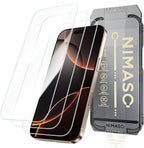 NIMASO for iPhone 16 Pro Max Screen Protector, 3 Pack Tempered Glass Screen Protector for iPhone 16, Automatic Dust Removal, Instant Installation,HD Clear, 9H Hardness Shockproof (6.9 inches)