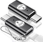 Temdan Lightning to USB C Adapter (2 Pack) for iPhone 15/16 Pro/16 Pro Max/16 Plus,Type C Charger Connector,Support Charging & Data Transfer,for iPhone 15/16 Charger Adapter Not for Audio/OTG-35W
