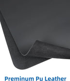 Leather Desk Pad Blotter,Mouse Pad,Office Desk Mat, Non-Slip PU Leather Desk mat,Large Desk mat,Waterproof Keyboard mat for Office/Home/Decor (Black,31.5" x 15.7")