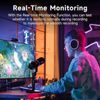 COMICA EJoy D10(D) USB Gaming Microphone – RGB Dynamic Mic with Noise Cancellation, XLR/USB-C, Real-Time Monitoring, Muting, Professional Studio Mic for Gaming, Streaming, Podcast, Recording (Black)