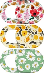 Laptop Camera Cover Slide Cute, Ultra Thin Webcam Cover for iPhone iPad MacBook Pro Computer iMac Cell Phone PC Accessories, Camera Blocker Slider, Great for Privacy - Flowers (3*Flowes)