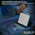 OYEEICE for iPad 9th Generation Case with Keyboard - Detachable Backlit Keyboard - 360 Rotatable Cover with Pencil Holder for iPad 9th/8th/7th Gen, iPad Air 3rd Gen & iPad Pro 10.5" - Teal