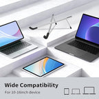 Protable Laptop Stand for Desk,Foldable Laptop Riser Holder,Ventilated Cooling Notebook Mount Computer Stand for 10-15.6” Laptops,Tablets，Aluminum