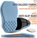 Ergonomic Slope Mouse Pad Wrist Support, Wrist Rest Mousepad for Carpal Tunnel Pain Relief with Massage Bulge and Slow Rebound Memory Foam (12x8 inch, Sky Blue)