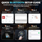 KINGBOLEN Ediag Elite OBD2 Scanner Bluetooth, Bi-Directional Control Scanner All System Diagnostic Tool for iOS & Android, 15+ Hot Reset, CANFD Protocol, FCA AutoAuth, No Subscriptions Lifetime Update
