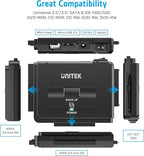Unitek USB 3.0 to IDE and SATA Converter External Hard Drive Adapter Kit for Universal 2.5/3.5 HDD/SSD Hard Drive Disk, One Touch Backup Function, Included 12V/2A Power Adapter