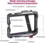 ULANZI Smartphone Video Rig with Handle, LINO Filmmaking Case Aluminum Alloy Phone Video Stabilizer Grip Tripod Mount for Video Maker Videographer with Cold Shoe for iPhone 16 15 Mini Pro Max 8 Plus