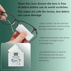 Anti-Fog Lens Wipes,100 Count, Quick-Clean Lens Cloths for Eyeglasses, Goggles, Screens, Portable Individually Wrapped Sheets, Pre-Moistened Cleaning Wipes for Eyeglasses