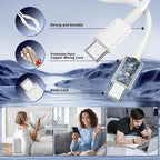 iPhone 16 15 Pro Max Charger Fast Charging,45W Dual Port USB C Fast Charger Block [2-Pack] & Extra Long 60W 3/6/10/10FT USB C Cable - PD Quick Adapter 3.0 for iPhone 16 15/16 15Pro/16 15 Plus.