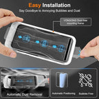 iPhone 15 Pro Max Screen Protector,Durable and Drop-Proof with 9H Hardness,Bubble-and-Dust-Free 15 Pro Max HD High-Aluminum Tempered Glass,Easy Installation Exclusively,2 Pack