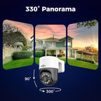 【12’’ Monitor + Human Tracking】Hiseeu 4K PoE Security Camera System, 6Pcs 5MP PoE PTZ Security Cameras, All-in-One Monitor, 2-Way Audio, Remote Access, 8MP 16 Channel P oE NVR, Home CCTV Surveillance