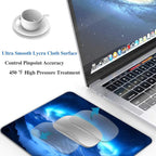 Blue Aurora Mountains Mouse Pads for Desk, Portable Wireless Computer Mouse pad Small Design with Women, Non-Slip Rubber Base Laptop Mousepad 9.5" x 7.9" Smooth Surface for Office & Travel