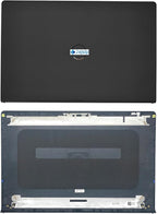 Replacement LCD Back Cover Top Case Lid Front Bezel Frame with Hinges for DELL Inspiron 15 3510 3511 3515 3520 3525 Series Laptop 0WPN8 00WPN8 9WC73 09WC73 AP3LE000901 Black