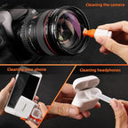 Keyboard Cleaner Laptop Cleaning Kit, All-in-One Keyboard Cleaning Kit, Laptop Cleaner Tool for MacBook iPad iPhone Computer, Portable Electronics Brush Tool for Tablet PC Camera Lens Earbuds Monitor