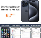 Designed for iPhone 15 Pro Max Case Compatible with Magsafe Cover Camera Lens Protector Military Grade Protection Shockproof Soft TPU Slim Magnetic Phone Case for iPhone 15 Pro Max Dark Purple