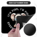 ITNRSIIET Mouse Pad with Stitched Edge Premium Textured Smooth Precise Operation Waterproof Washable Non-Slip Rubber Base Desktop Protection Mat, 10.2×8.3×0.12 inches, Pretty Fine Elephant